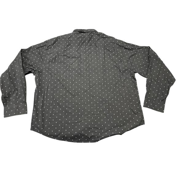 Kenneth Cole The Peached Poplin Navy Blue Button Down Shirt Size 4X New - Picture 2 of 8